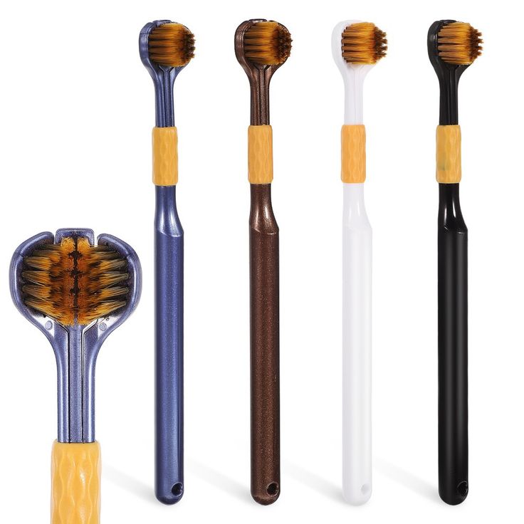 3 SIded Tooth Brush Pack of 4